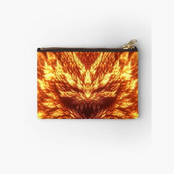 Item preview, Fiery Demon Face in Fractal Symmetry designed and sold by GoldenTealArts.