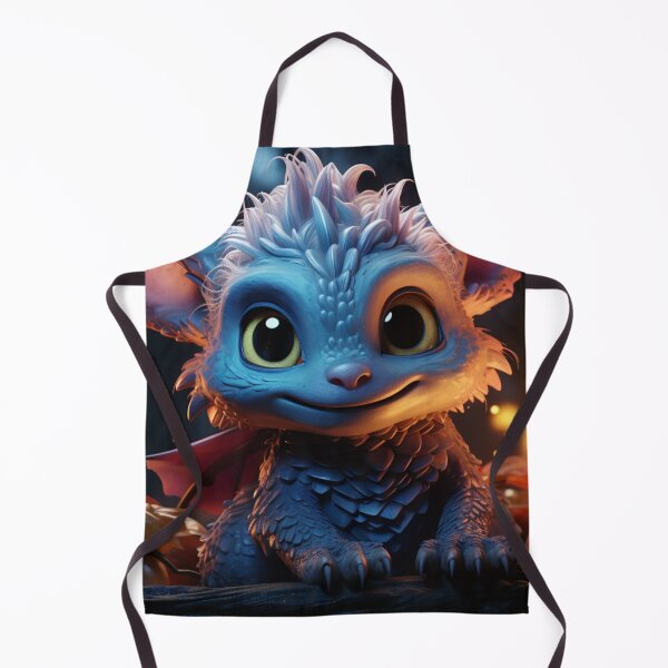 Item preview, Enchanting Cute Blue Dragon Hatchling designed and sold by Cris888.