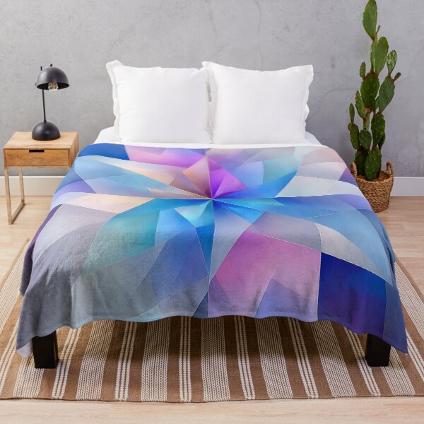 Item preview, Pastel Kaleidoscopic Star with Geometric Elegance designed and sold by GoldenTealArts.