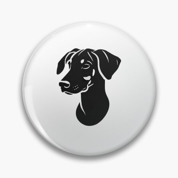 Item preview, Dobermann Head Silhouette designed and sold by LovingPresence.