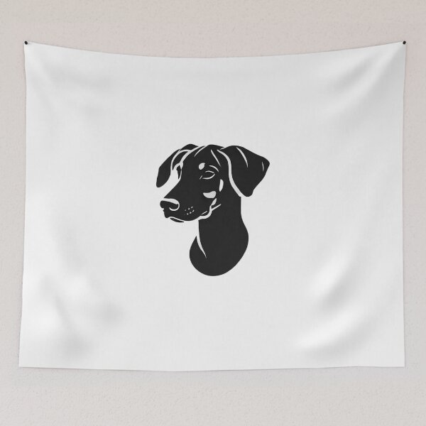 Item preview, Dobermann Head Silhouette designed and sold by LovingPresence.
