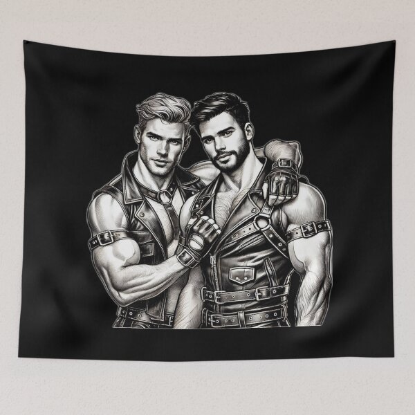 Item preview, Gay Leather Daddies My Brazilian Boy Leder Pride Graphic Design designed and sold by ItsAKinkThing.