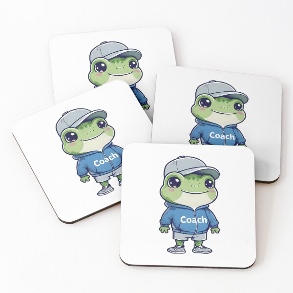 Item preview, A Cute Sports Coach Frog designed and sold by DWorriBHappi.