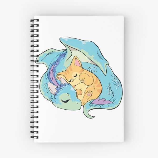 Item preview, Sleeping dragon and kitty designed and sold by Puurrfectly.