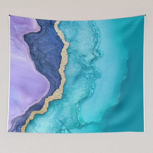 Item preview, Oceanlike Marble With Golden Highlights designed and sold by GoldenTealArts.
