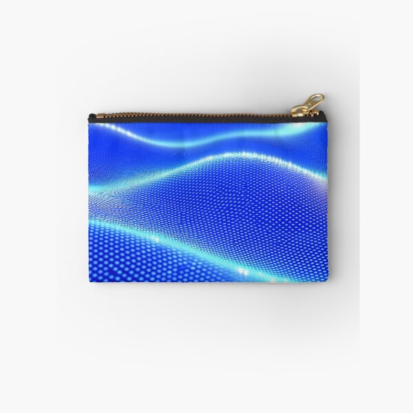 Item preview, Futuristic Blue Digital Background With Glowing Dot Patterns designed and sold by GoldenTealArts.