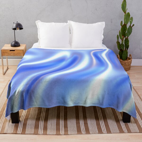 Item preview, Dreamy Blue Silk Satin Background With Fluid Textures designed and sold by GoldenTealArts.