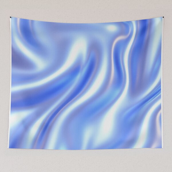 Item preview, Dreamy Blue Silk Satin Background With Fluid Textures designed and sold by GoldenTealArts.
