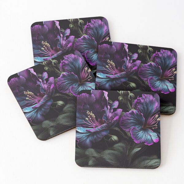 Item preview, Blue and Purple flowers. designed and sold by Kanchan1987.