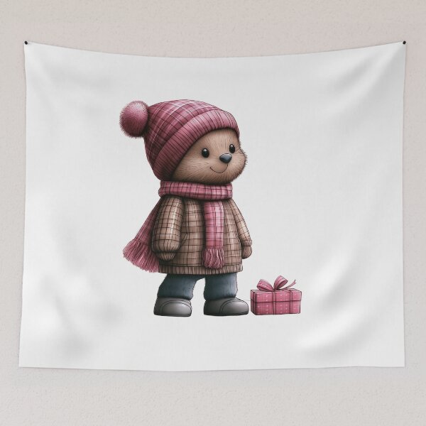 Item preview, Cozy Bear in Winter Wonderland designed and sold by BukkyStory.