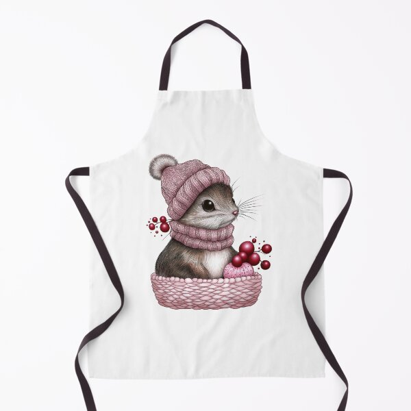 Item preview, Cozy Squirrel in Pink Beanie designed and sold by BukkyStory.