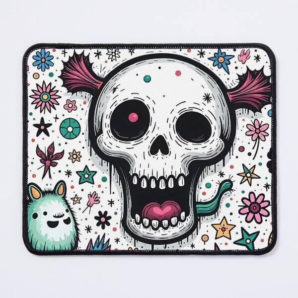 Item preview, A chaotic doodle Skull designed and sold by WhereHopeBlooms.