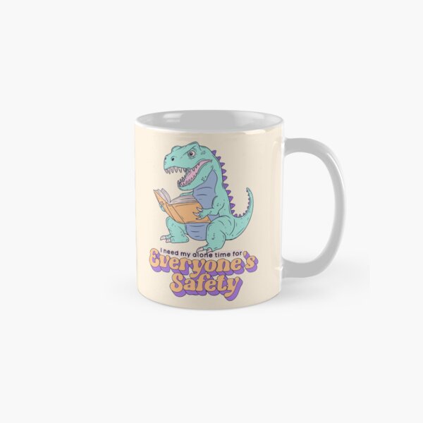 Item preview, I Need My Alone Time - dinosaur reading designed and sold by Jess.a.creates.