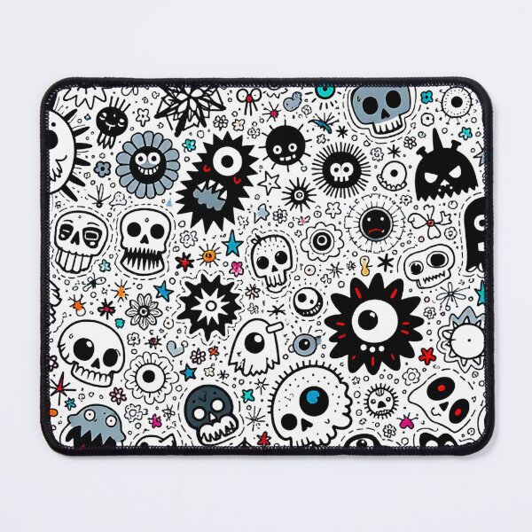 Item preview, A chaotic colorful doodle pattern designed and sold by WhereHopeBlooms.