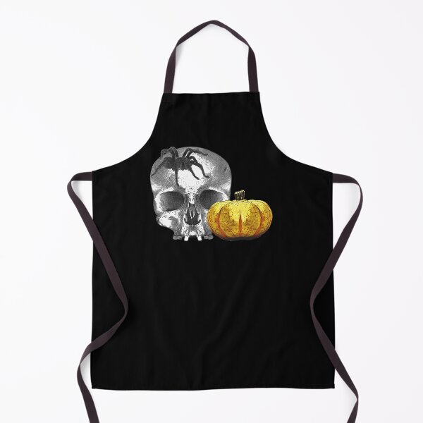 Item preview, pumpkins, human skulls, horror motif, tarantulas designed and sold by Kirei-Lily.