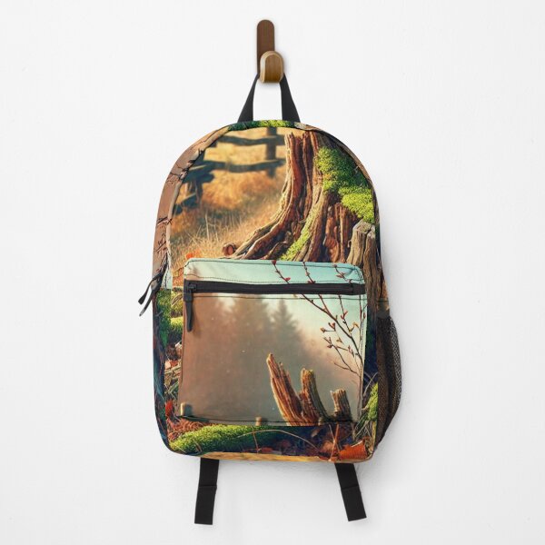 Item preview, tree stump in rural autumn light designed and sold by Sigtrix.