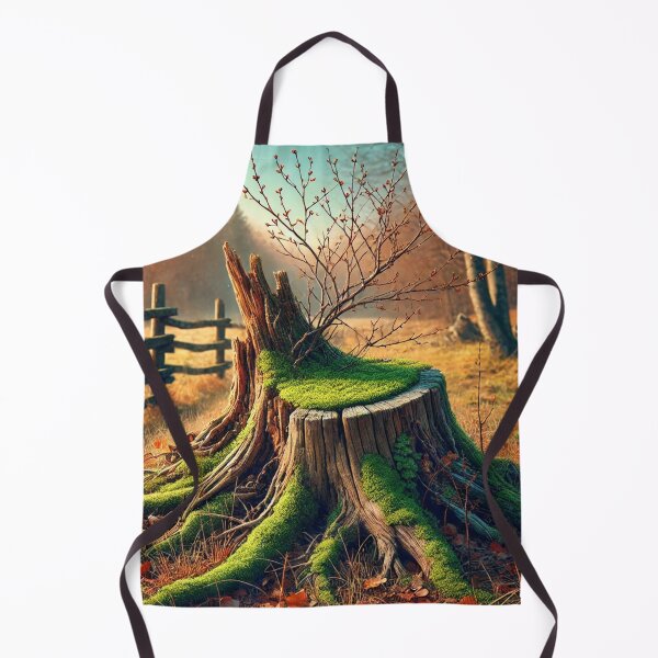 Item preview, tree stump in rural autumn light designed and sold by Sigtrix.