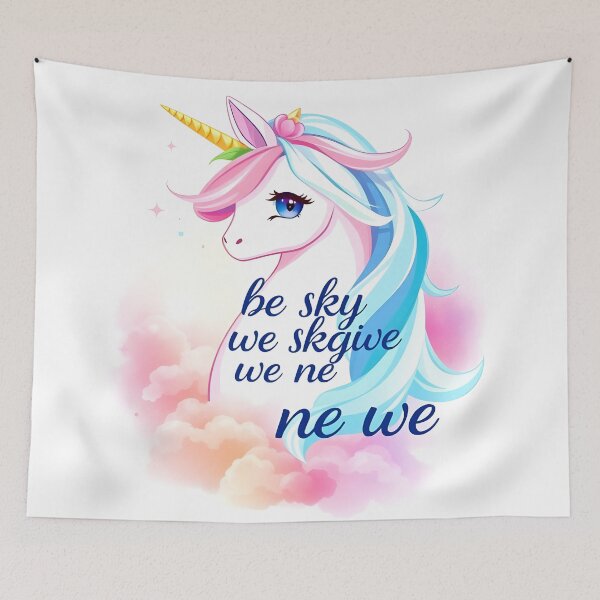 Item preview,  female unicorn with the word be sky we ne we designed and sold by medo306090.