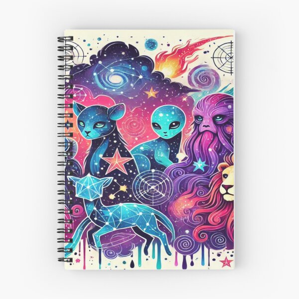 Item preview, Vibrant Group of Galaxy Creatures Reloaded Premium Trendy Best Gift designed and sold by Imaginarium of Chaos falcon88 .