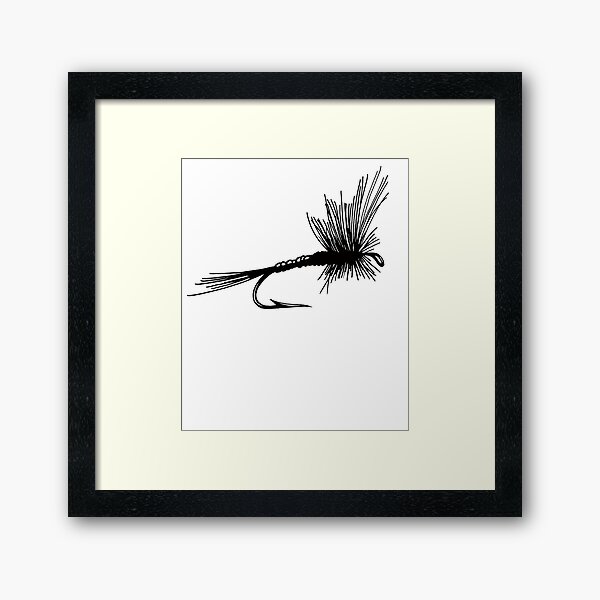 The Fly Fisherman With His Loyal Friend | Framed Art Print