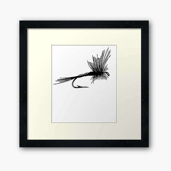 The Fly Fisherman With His Loyal Friend Framed Art Print by Bill Holkham