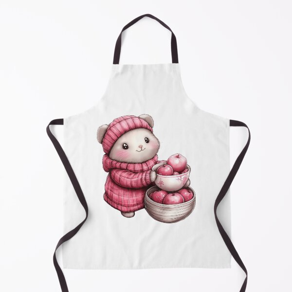 Item preview, Cute Hamster in Love with Apples designed and sold by BukkyStory.