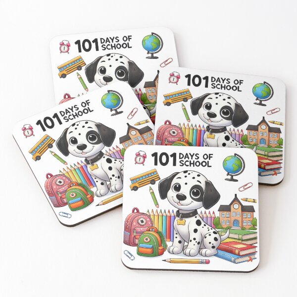 Item preview, 101 Days of School Dalmatian, Cute Kindergartener 100 Days Smarter designed and sold by TheTimeTaxi.