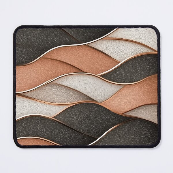 Item preview, Abstract Wavy Pattern in Shades of Brown designed and sold by GoldenTealArts.