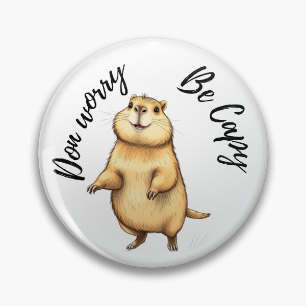 Item preview, tender design capybara cheerful perfect gift for teenagers women and men adults phrase don't worry be capy designed and sold by Kikimarketplace.