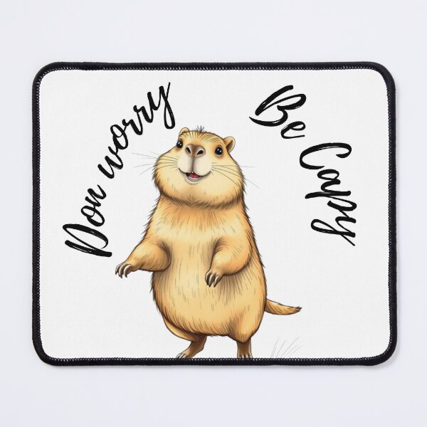 Item preview, tender design capybara cheerful perfect gift for teenagers women and men adults phrase don't worry be capy designed and sold by Kikimarketplace.