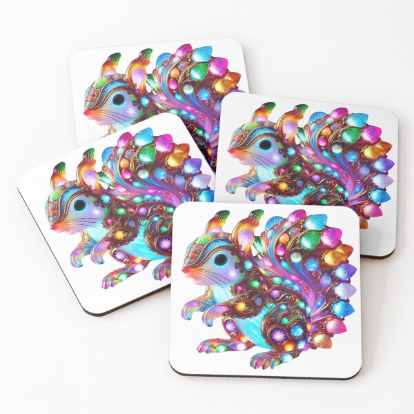 Item preview, Colorful Squirrel - Nature’s Whimsy in Vibrant Colors designed and sold by GloriousArtSKD.