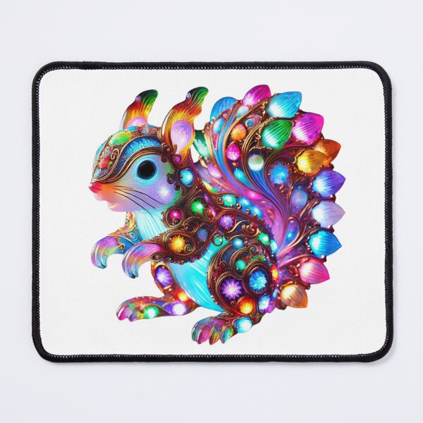 Item preview, Colorful Squirrel - Nature’s Whimsy in Vibrant Colors designed and sold by GloriousArtSKD.