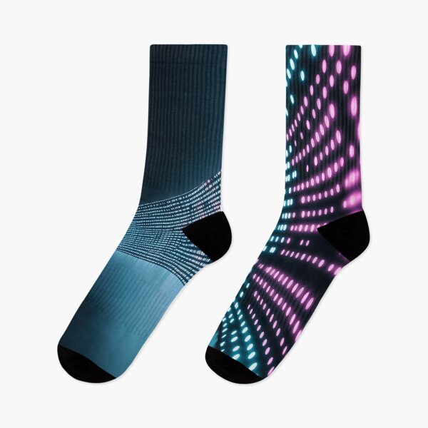 Item preview, Vibrant Neon Pink and Blue Pixelated Grid Design designed and sold by Soul-Sparks.