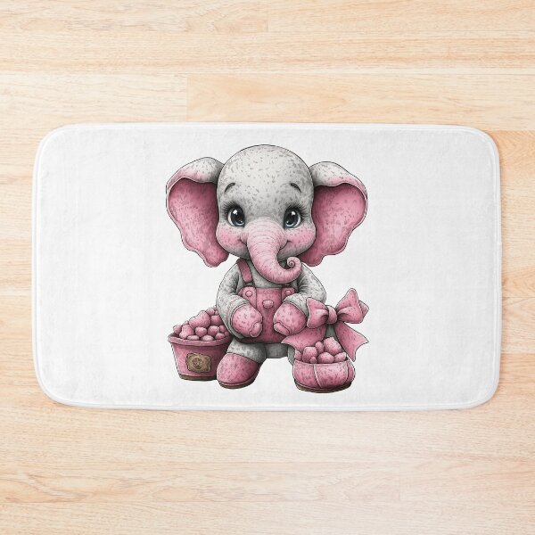 Item preview, Simple Joys of a Pink Elephant designed and sold by BukkyStory.