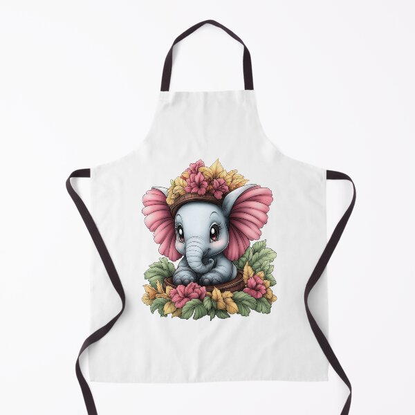 Item preview, Bright and Beautiful Floral Elephant designed and sold by BukkyStory.