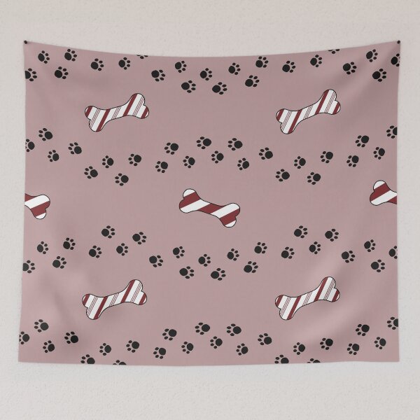 Item preview, Dog Tracks: Black Paws and Bones, funny, gifts, dog, friends, black,  designed and sold by Ewelina  Niemiec.
