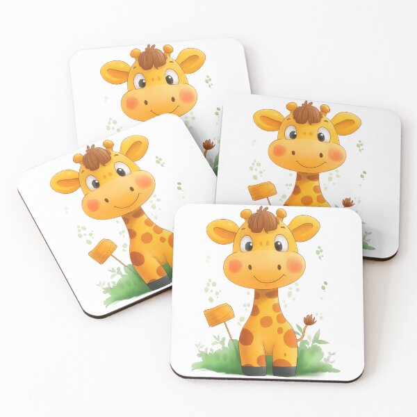 Item preview, Happy Giraffe Cartoon designed and sold by BukkyStory.