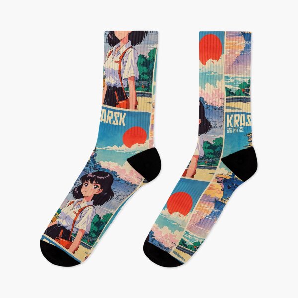 Item preview, Krasnoyarsk Russia Retro Anime Girl 80s Russia Vintage Travel designed and sold by Retro-Anime9.