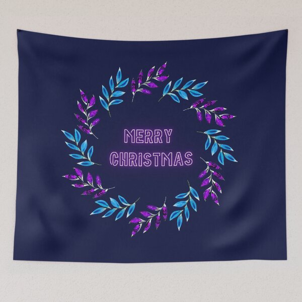 Item preview, MERRY CHRISTMAS LEAVES CIRCLE DESIGN designed and sold by asudesign.