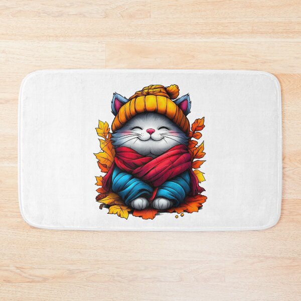 Item preview, Cute Cat in Winter Gear designed and sold by BukkyStory.