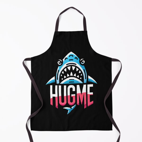 Item preview, Funny Shark Hug Me Design - Playful Blue Shark Cartoon Artwork for Ocean Lovers designed and sold by DrawHandArt.