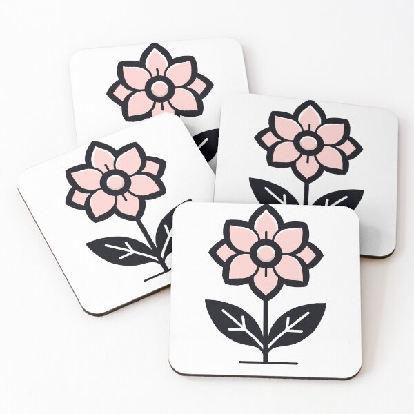 Item preview, Minimalist flower symbol designed and sold by GregorySmithRed.