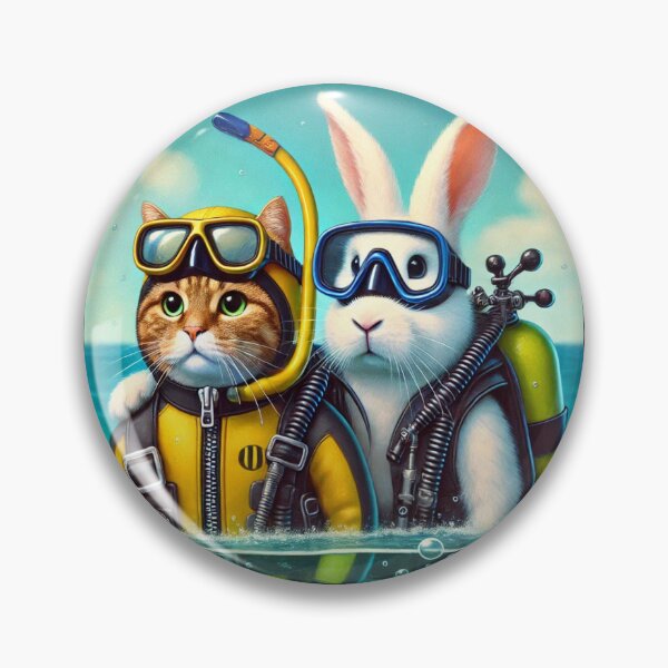 Item preview, Scuba Buddies – Cat & Rabbit Adventure designed and sold by Dogandesighn.