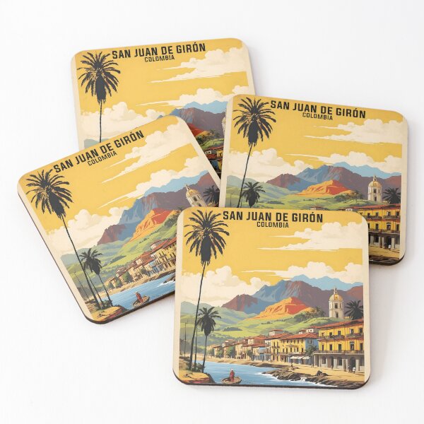 Item preview, San Juan de Girón Colombia Retro Vintage Poster Tourism  designed and sold by TravelersGems.