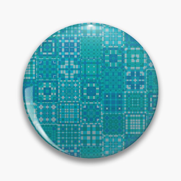 Item preview, Tiles Tales in Turquoise, Pixel Azulejo designed and sold by my-wishlist.