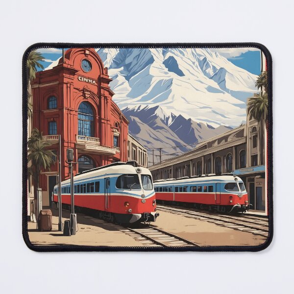 Item preview, Estacion Central Chile Retro Vintage Poster Tourism designed and sold by TravelersGems.