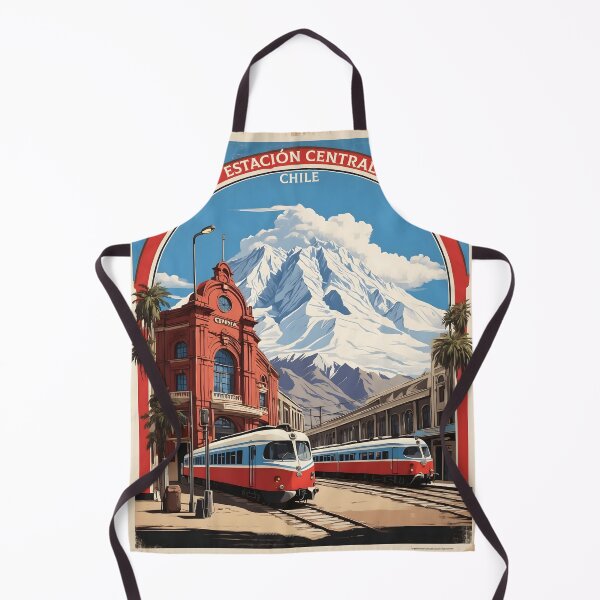 Item preview, Estacion Central Chile Retro Vintage Poster Tourism  designed and sold by TravelersGems.