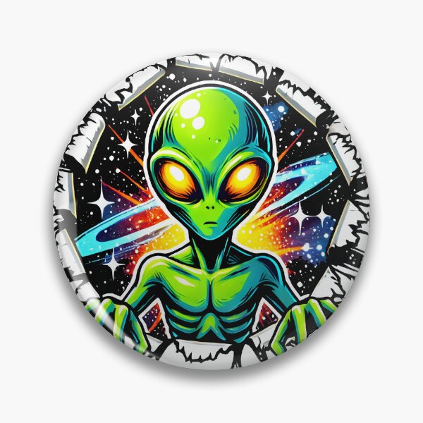 Artikelvorschau, Kosmisches Alien-Kunstwerk – Lebendiges außerirdisches Design in einer Weltraumexplosion entworfen und verkauft von DrawHandArt.