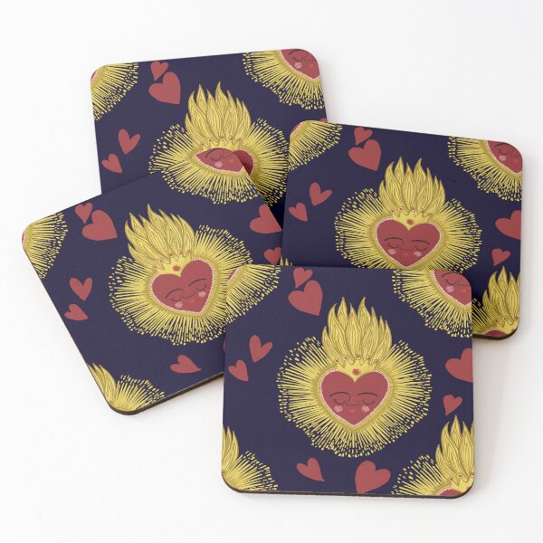 Item preview, Retro Celestial heart Pattern for College Dorm Decor 90s illustrator Jemma Jamie SKidmore  designed and sold by Jemma Jamie Skidmore.