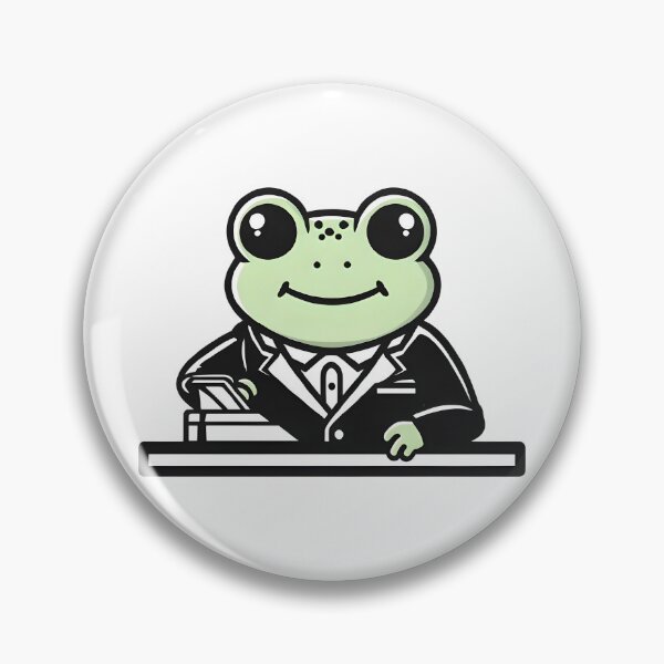 Item preview, A Cute Concierge Frog designed and sold by DWorriBHappi.